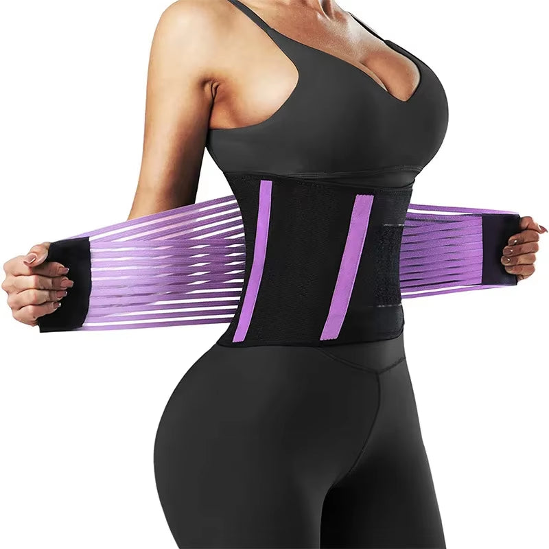 Women Personal Health Care Waist Trainer Belt Elastic Slimming Body Shaper Fitness Belt Sport Girdle Workout Shapewea for Health