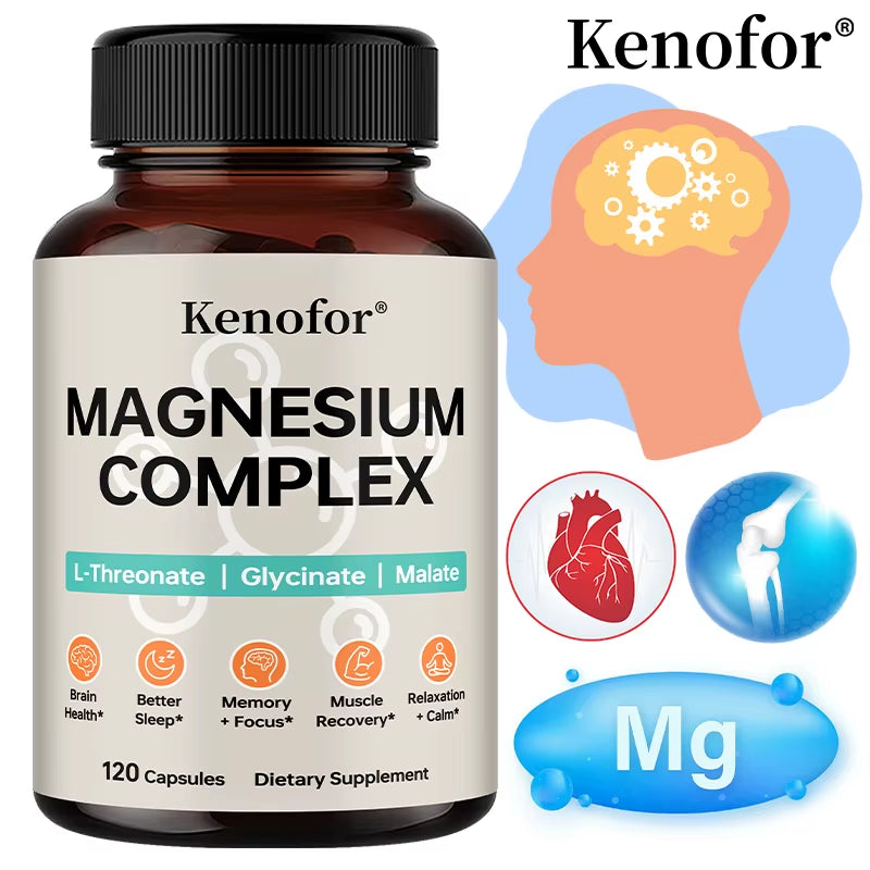Triple Magnesium Complex - Brain & Sleep Health - L-Threonate, Glycinate, Malate