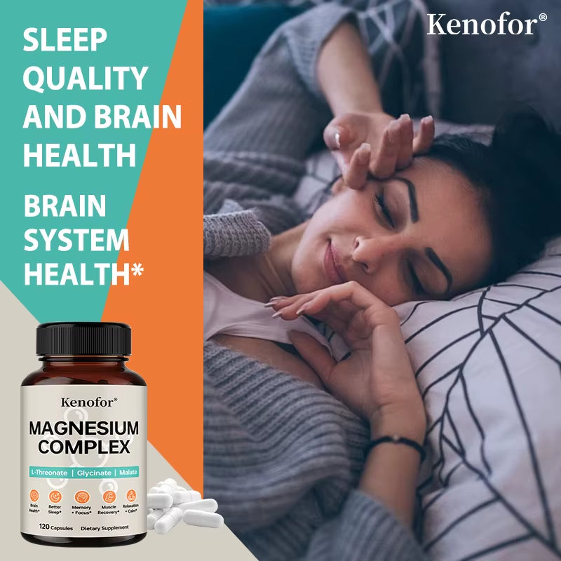 Triple Magnesium Complex - Brain & Sleep Health - L-Threonate, Glycinate, Malate