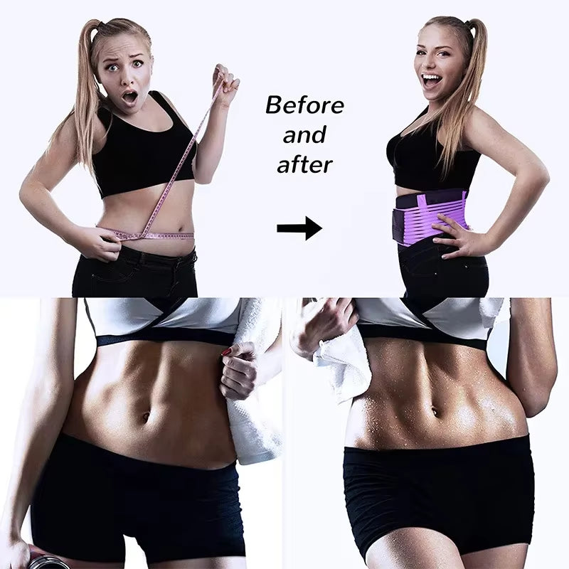 Women Personal Health Care Waist Trainer Belt Elastic Slimming Body Shaper Fitness Belt Sport Girdle Workout Shapewea for Health