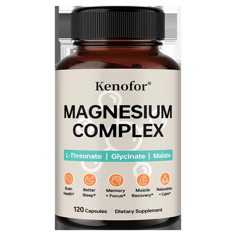 Triple Magnesium Complex - Brain & Sleep Health - L-Threonate, Glycinate, Malate