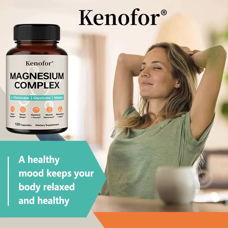 Triple Magnesium Complex - Brain & Sleep Health - L-Threonate, Glycinate, Malate